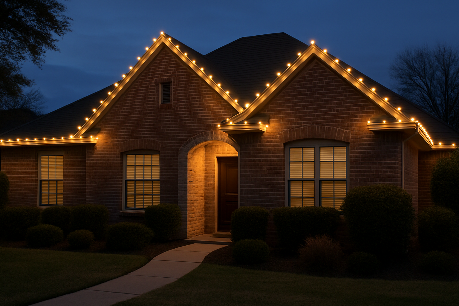 Roofline Christmas Lighting